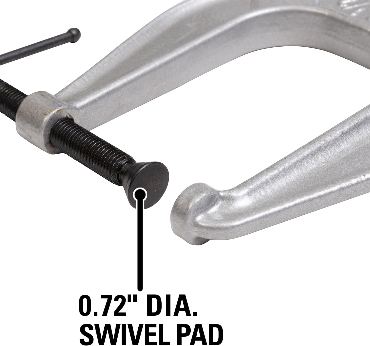 Wilton Xtra-Deep Reach C-Clamp, 2-1/2" Opening, 4-3/4" Throat, 1600 Lbs. Clamping Force (Model 245)