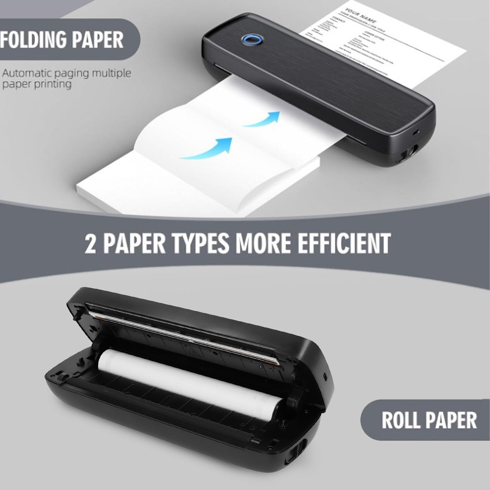 Draagbare Printer 200 Dpi Resolutie Thermische Printer voor Thermisch Papier Goede Compatibiliteit Draagbare Printer 200 Dpi Resolutie Thermische Printer voor Thermisch Papier Goede Compatibiliteit