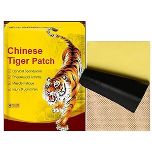 La fuerza de la espalda del tigre rojo chino compresa caliente 8 analgésicos para la articulación muscular de rodilla, cuello dolor muscular Parches Para El Dolor, Parches Para Aliviar El Dolor