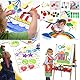 30pcs Schwammmalerei Pinsel Kit,Früherziehung Kinder Malen Set,DIY Bunte Schwammbürsten, Malpinsel Werkzeug Inklusive Musterpinsel, Schaum Pinsel,Kunsthandwerk Kinderspiel