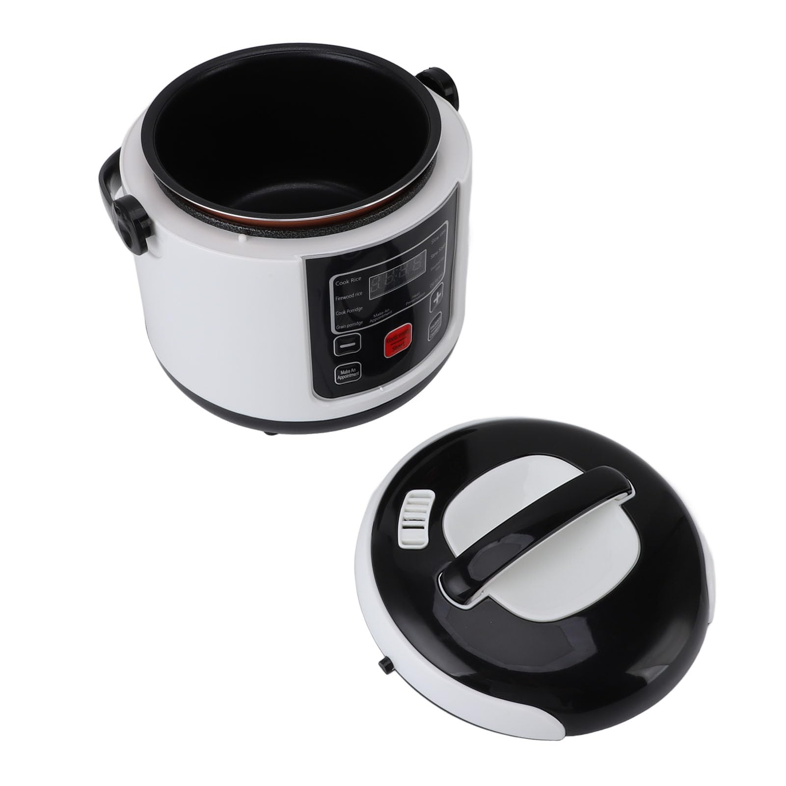 Mini Cuociriso, Cuociriso Portatile Cuociriso Personale 24V 200W 2L Piccolo Cuociriso da Viaggio Rivestimento Antiaderente con Funzione Isolante per Cucinare Riso, Congee, Uova e