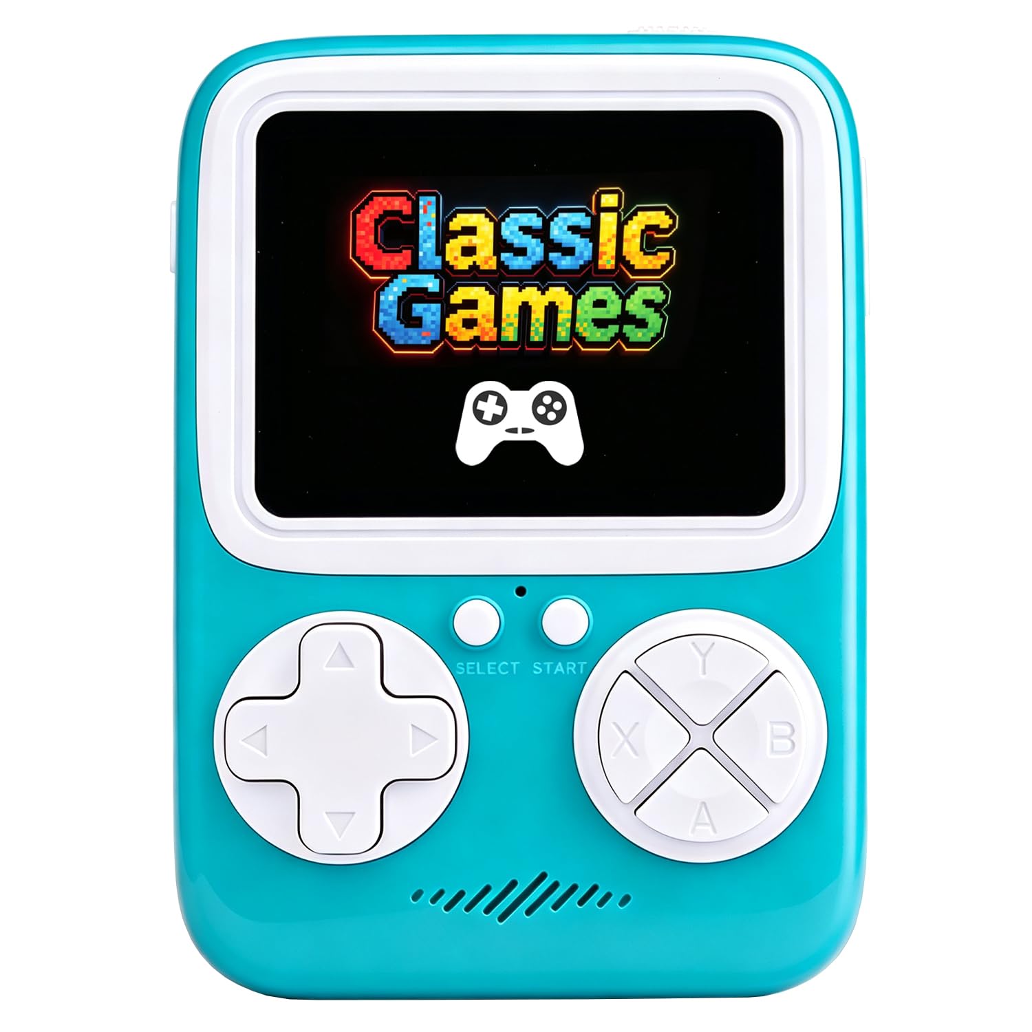Besosay Kids Handheld Games Consoles with 289 Classic Video Games, 2.8" Color Screen, Rechargeable Battery, Electric Game Conosle for Boys Girls (Cyan)