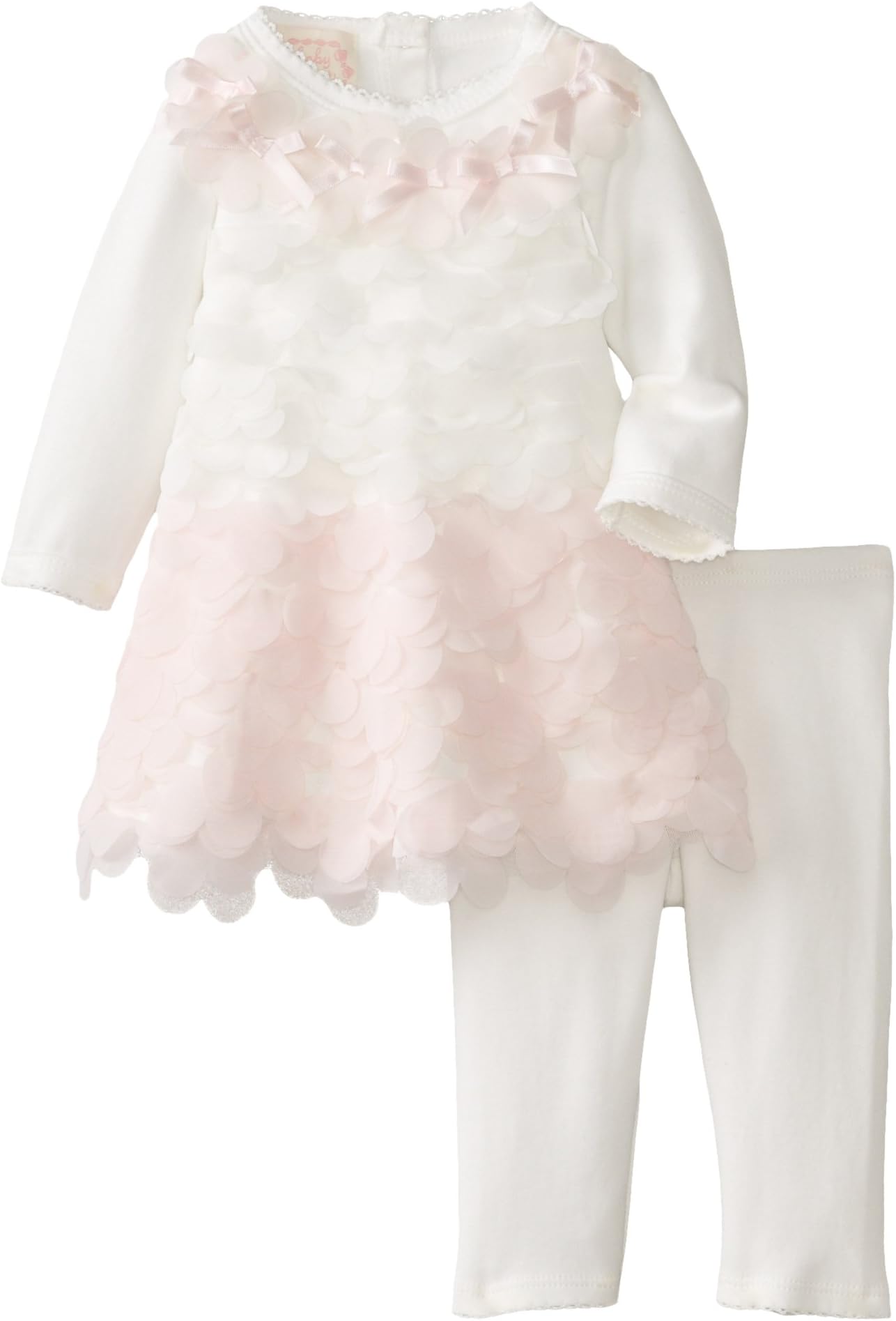 Biscotti Baby-Girls Newborn Flower Flurries Dress and Legging Set