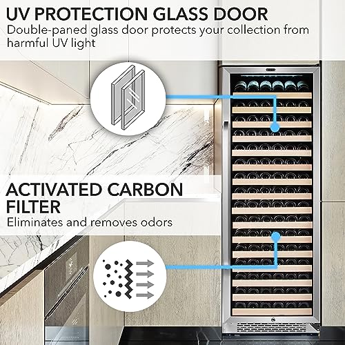 Whynter Large Capacity Wine Refrigerator, 166 Bottle, BWR-1662SD - image 6