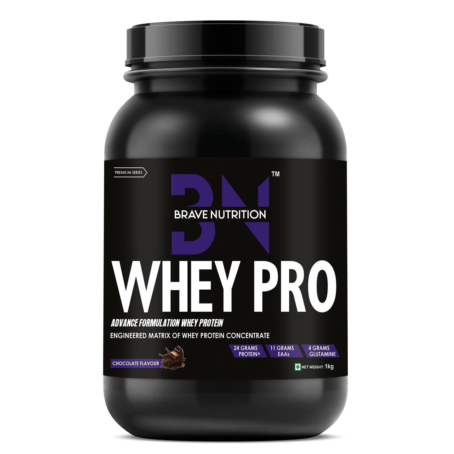 Whey Pro Protein Isolate Blend [1Kg, Chocolate] - 24g Protein, 11g EAAs, 4g Glutamine|Lean Protein Powder for Muscle Gain|Sports Nutrition|Muscle Builder Protein Powder for Men & Women