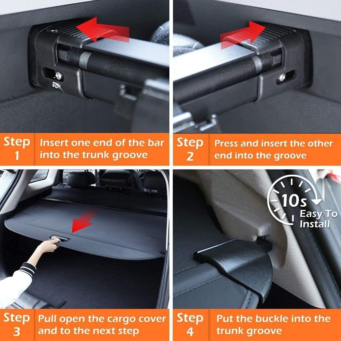 Étagère Arrière Rétractable de Coffre pour BMW X5 E53 1998-2006,Porte-Bagages arrière,cloison rétractable.