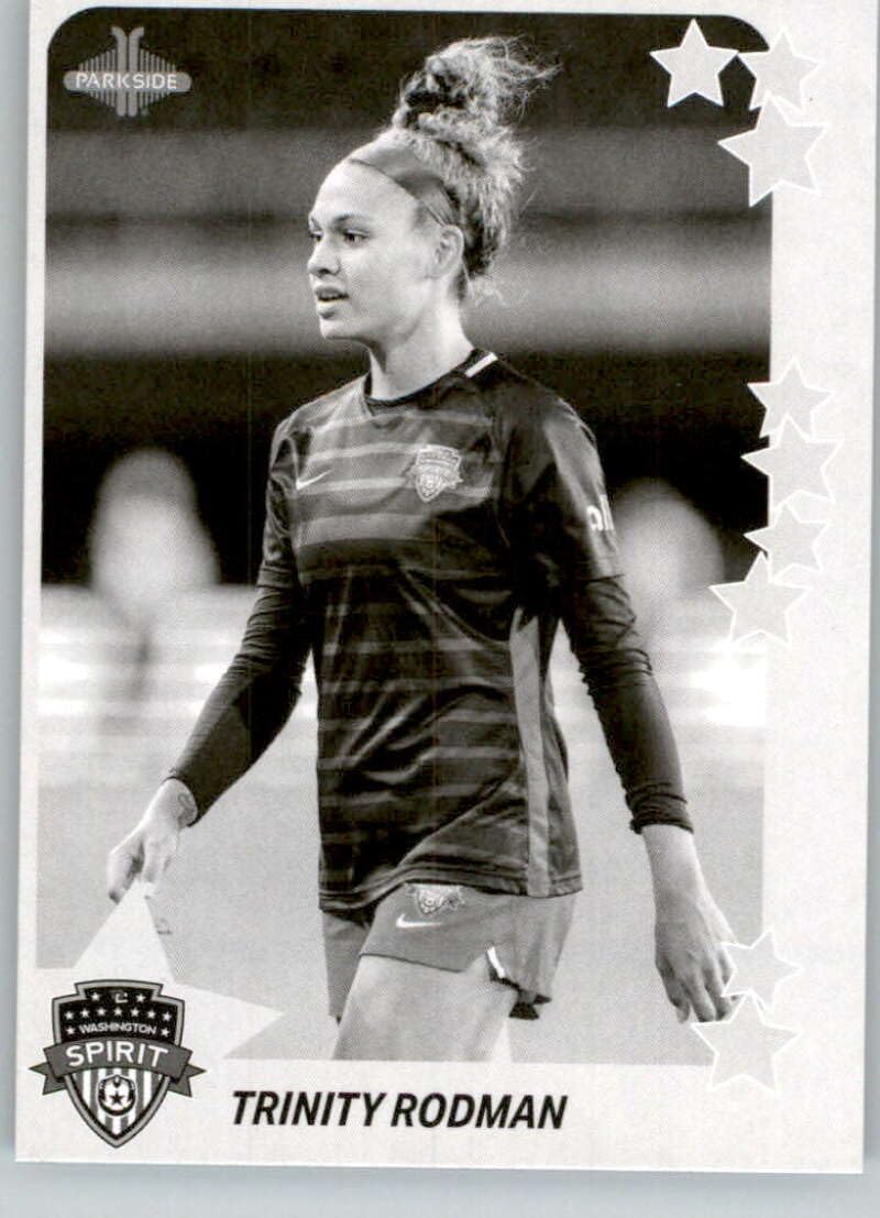 2021 Parkside NWSL Stars Black/White #S54 Trinity Rodman Washington Spirit Official National Women's Soccer League Card in Raw (NM or Better) Condition