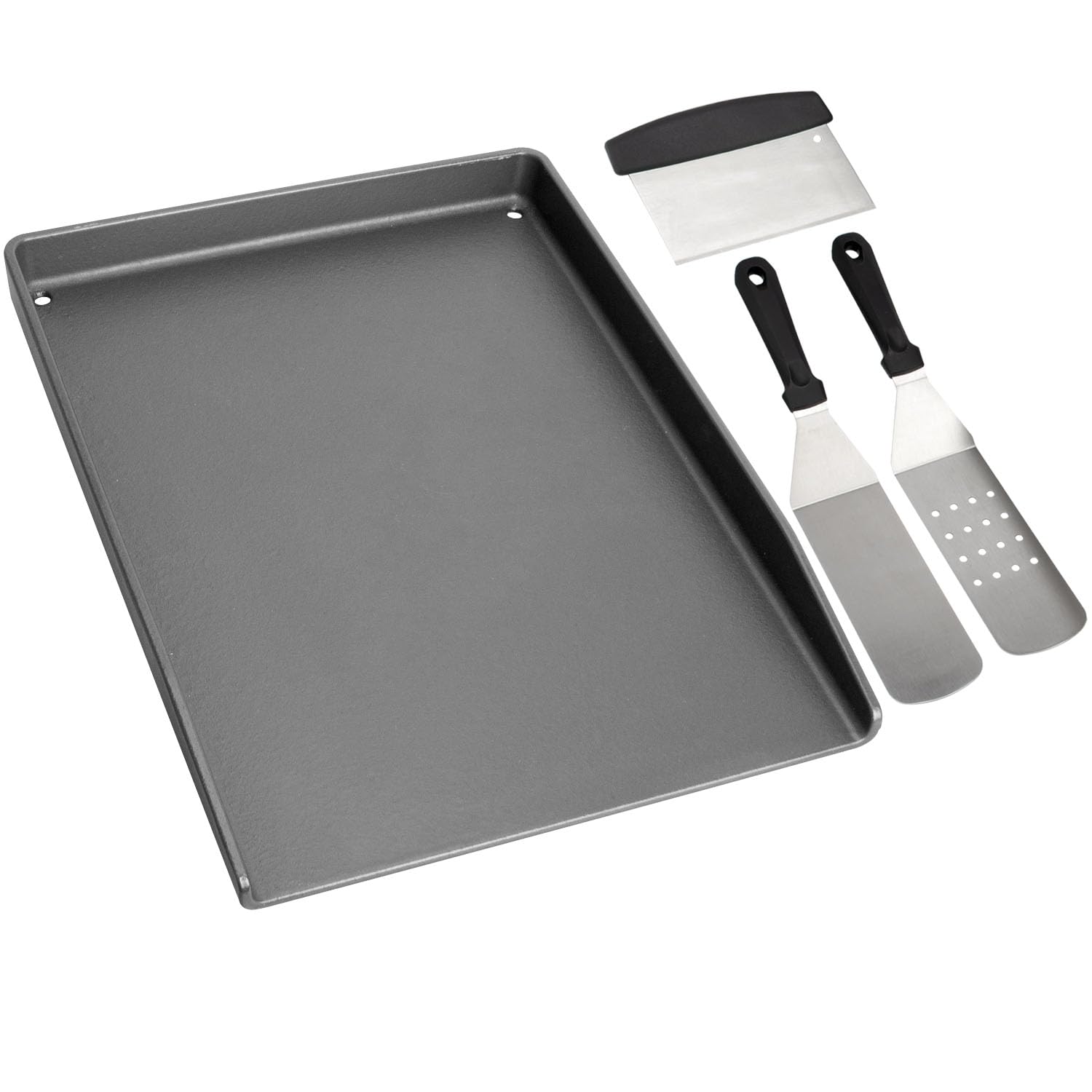 WELL GRILL Plancha en fonte 40 x 30 cm pour barbecue universel Enders Weber Landmann