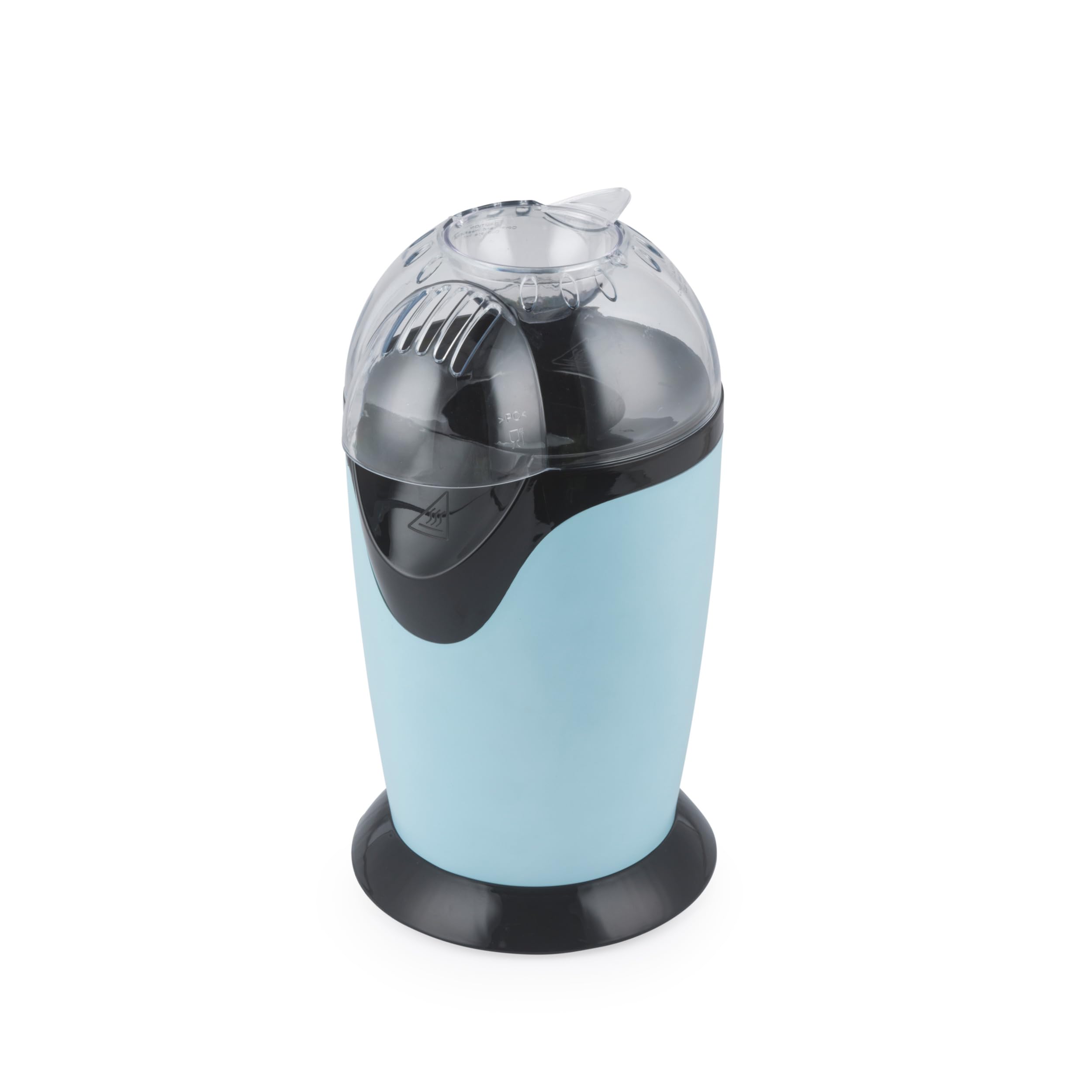 Giles & Posner Macchina per Popcorn Elettrica – Circolazione d’Aria Calda, Misurino Incluso, Pronta in 3 Minuti, Snack Sani Senza Olio, Ideale per Serate Cinema, Feste e Home Cinema, 1200 W, Blu Opaco