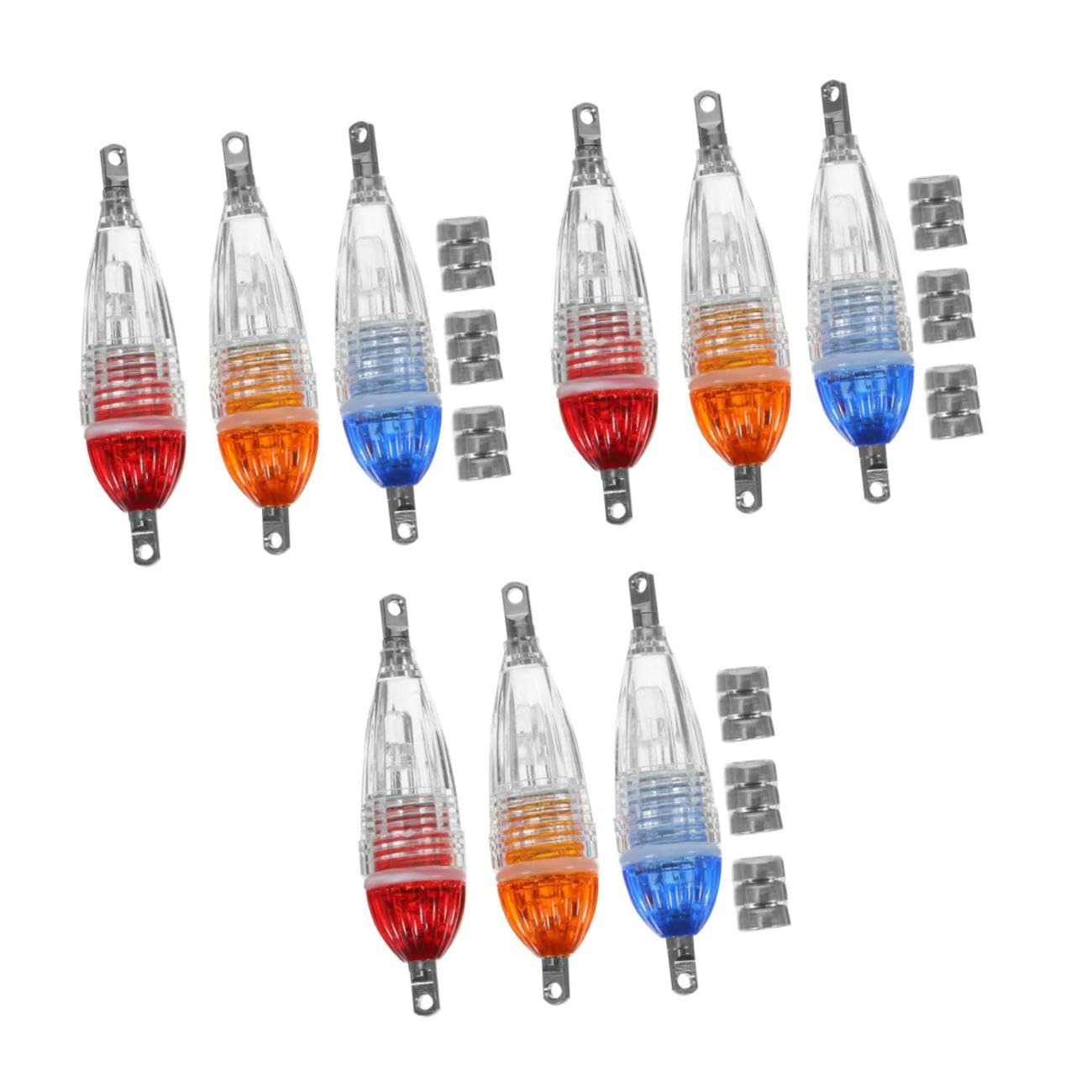 Yardwe 3 Pz Lampada di Pesce Esca da Pesca Luce Accessori per La Pesca Pesca Ha Condotto La Luce Esche Esca da Pesca Lampada Lampeggiante Esche da Pesca PC Resina di Policarbonio
