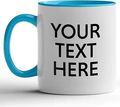 GotPrint Tazas de café personalizadas con nombre, diseña tu propio texto, taza de cerámica personalizada, tazas personalizadas de ambos lados con