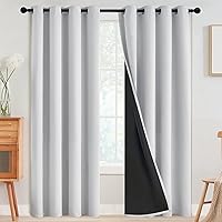 Vista 59 de SimpleHome - Cortinas opacas 100% para recámara, cortinas de ventana con ojales beige, con aislamiento térmico, cortinas de oscurecimiento