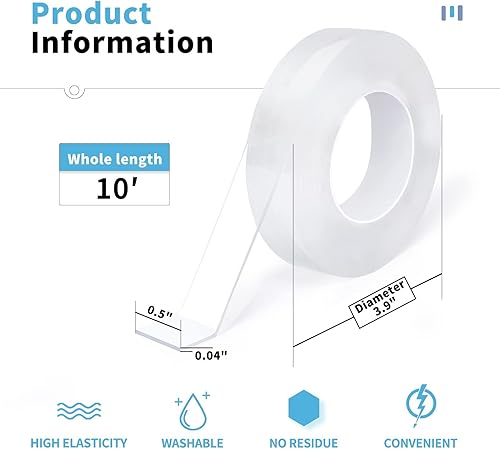 Miniatura 2 de Art3d Panel de pared con diseño de flores de color gris mate y un rollo de cinta de doble cara nano de 10 pies