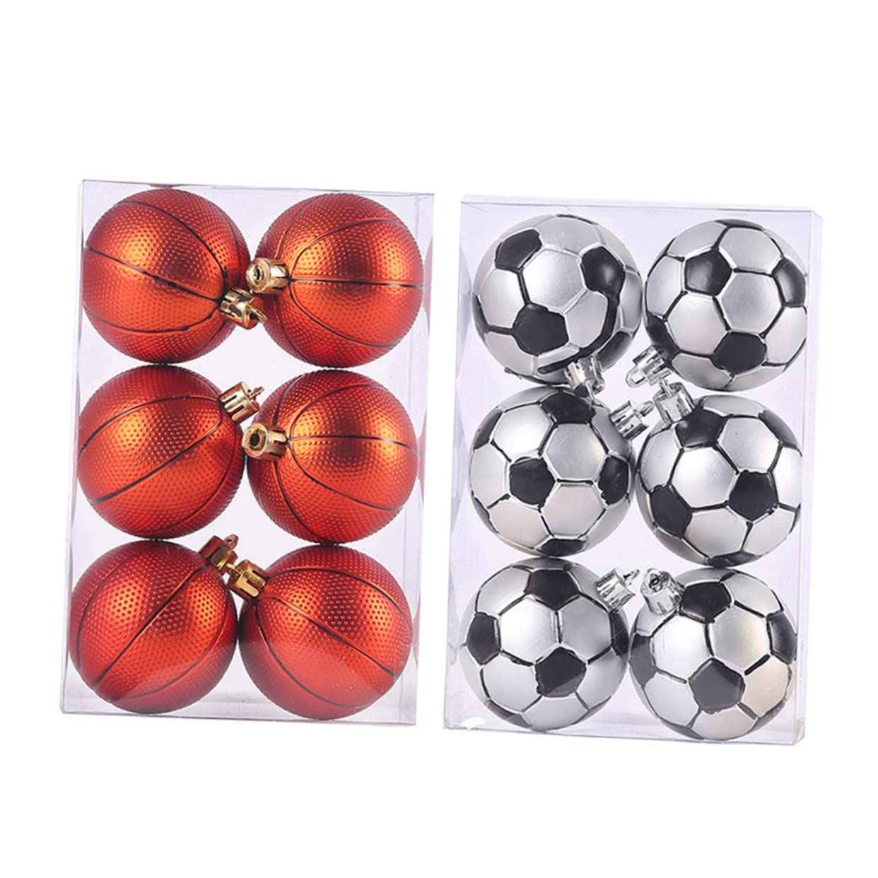 ABOOFAN 2 Juegos De 12 Adornos Navideños con Temática Deportiva Adornos Únicos para Árbol De Navidad.