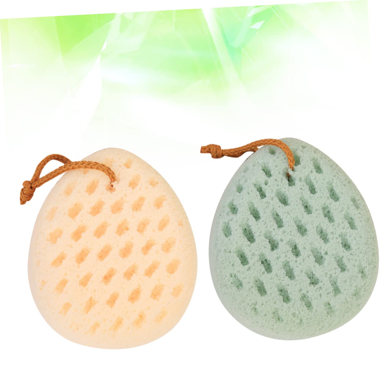 6 Piezas Esponja De Ducha Exfoliante Esponja De Lufa Para El Cuerpo Esponja De Fibras Naturales Cepillo De Esponja De Baño Exfoliante De Esponja Vegetal Esponjas Suave Almohadón