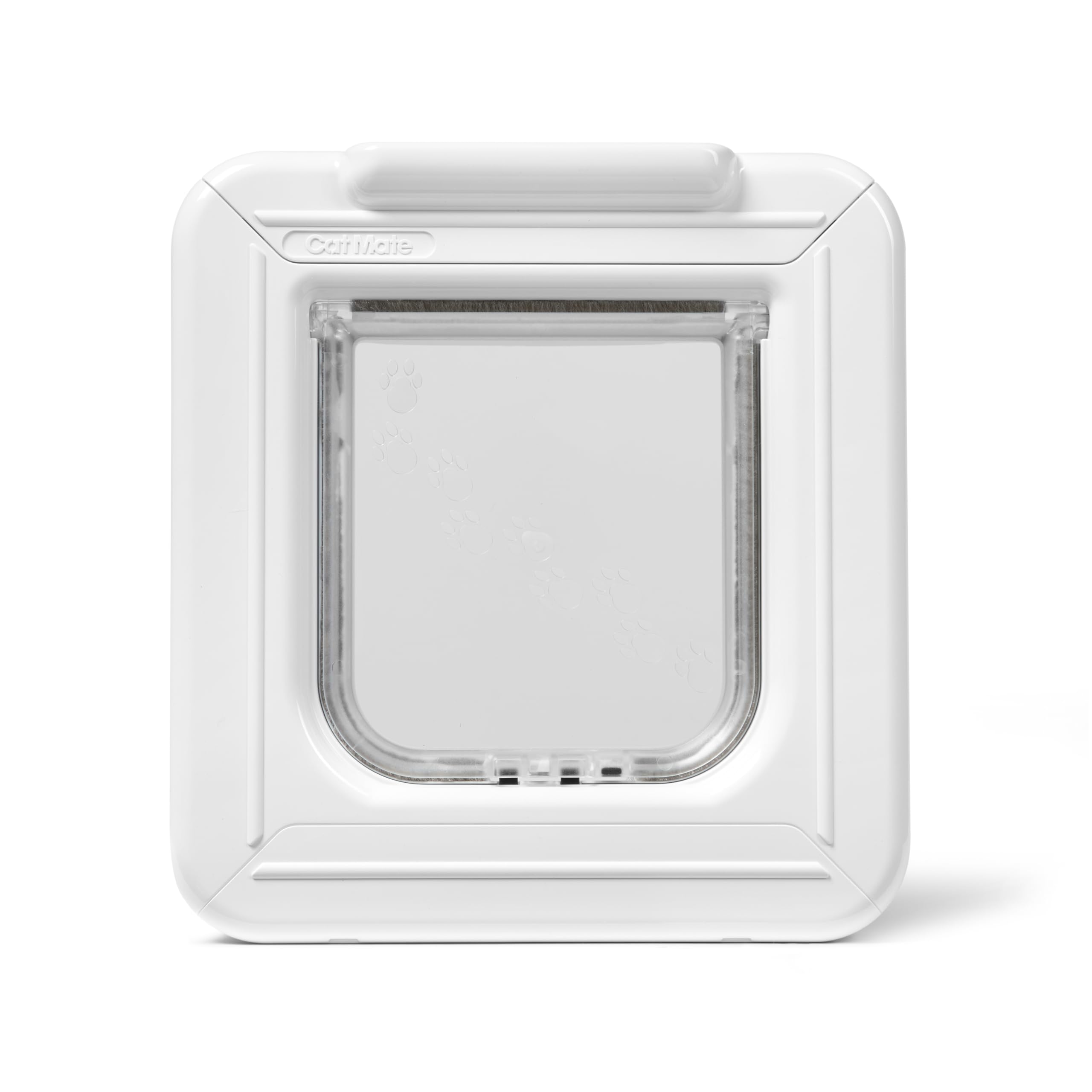 Cat Mate Elite Chatière à Puce Électronique avec Minuterie Numérique, Installation Facile dans Les Portes UPVC, en Verre et en Bois – Blanc