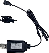 Smart Universal RC USB Charger Cable with SM-4PIN Plug Compatible RC Car RC Plane RC Tank RC Boat and Other Remote Control Toys for 7.4V Lipo Battery USB Charger with Battery Protection (1)