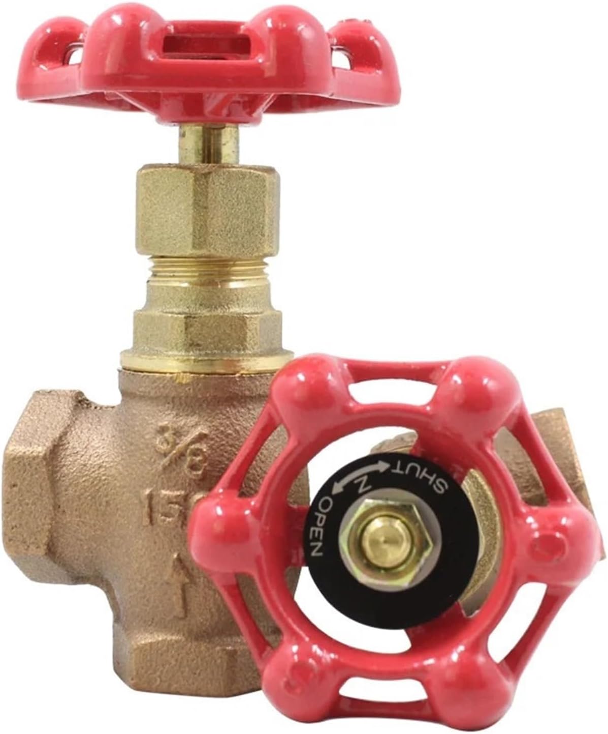 1Pcs Class 150 Cast Bronze Globe Valve Angle Valve(DN25)