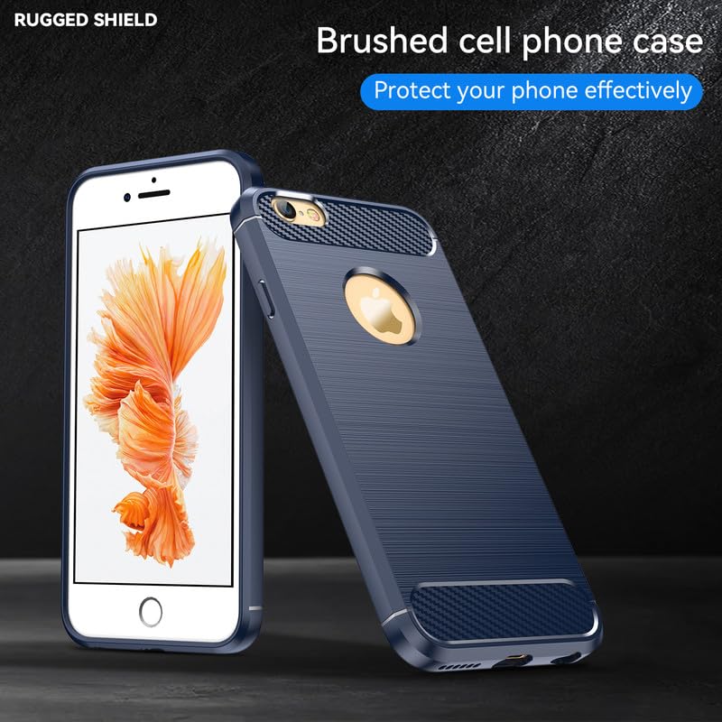 Image of Hybrid Carbon Fiber Back Case for iPhone 6 Plus / 6s Plus (Blue)