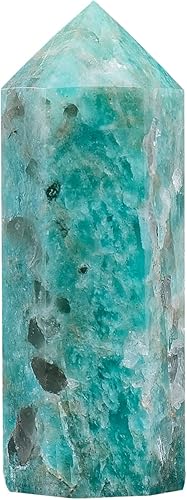 Miniatura 1 de Apengshi Torre de cristal curativo de turmalina ciruela, 1.77-1.96 pulgadas, piedra de cristal natural, 6 facetas de un solo punto, equilibrio de