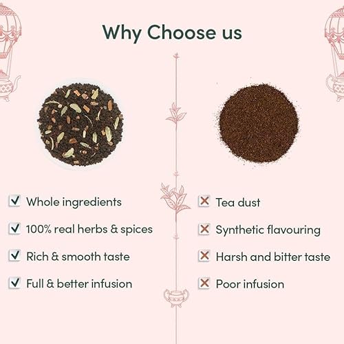 Miniatura 4 de Té chai VAHDAM Private Reserve Trio, 3 tés en una caja de regalo, ingredientes 100% naturales, regalos festivos para hombres y mujeres, regalos de