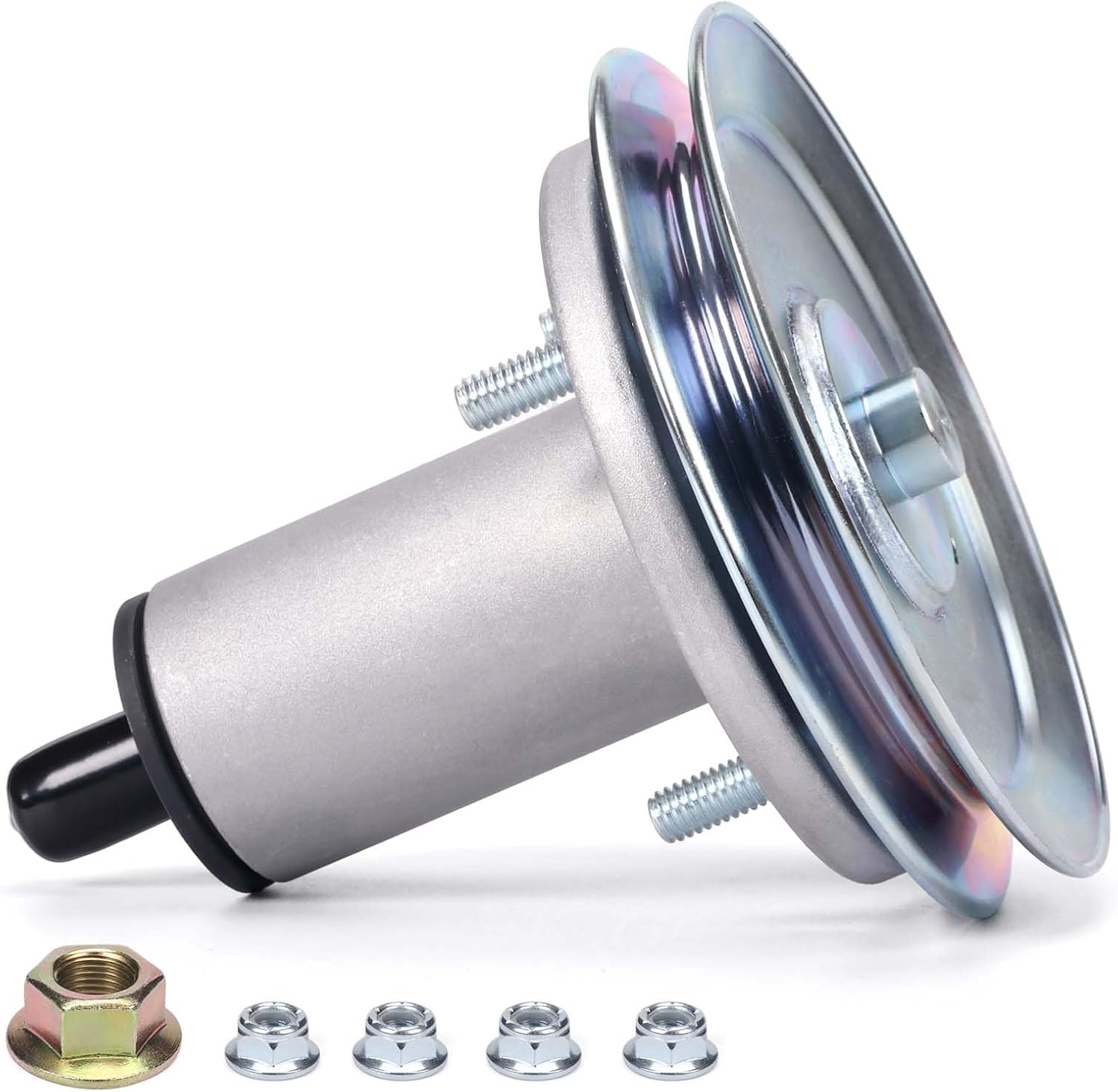 51528000 51537200 Lawn Mower Deck Spindle Assembly with Spindle Nut Compatible with Ariens Ikon-X/XD/XL 52 & Edge 52 & Gravely ZTX/ZT XL 52 Zero-Turn Mower Model 915xxx