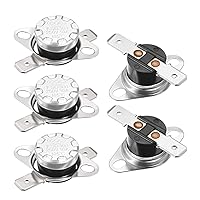 Vista 1 de uxcell KSD301 Termostato 221.0 °F/221 ° F 10 A Normalmente Cerrado N.C Ajuste Snap Disc Interruptor de temperatura para microondas, horno, cafeteras