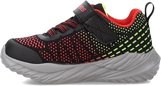 Tênis infantil unissex Nitro Sprint, Preto/vermelho, 6 Toddler