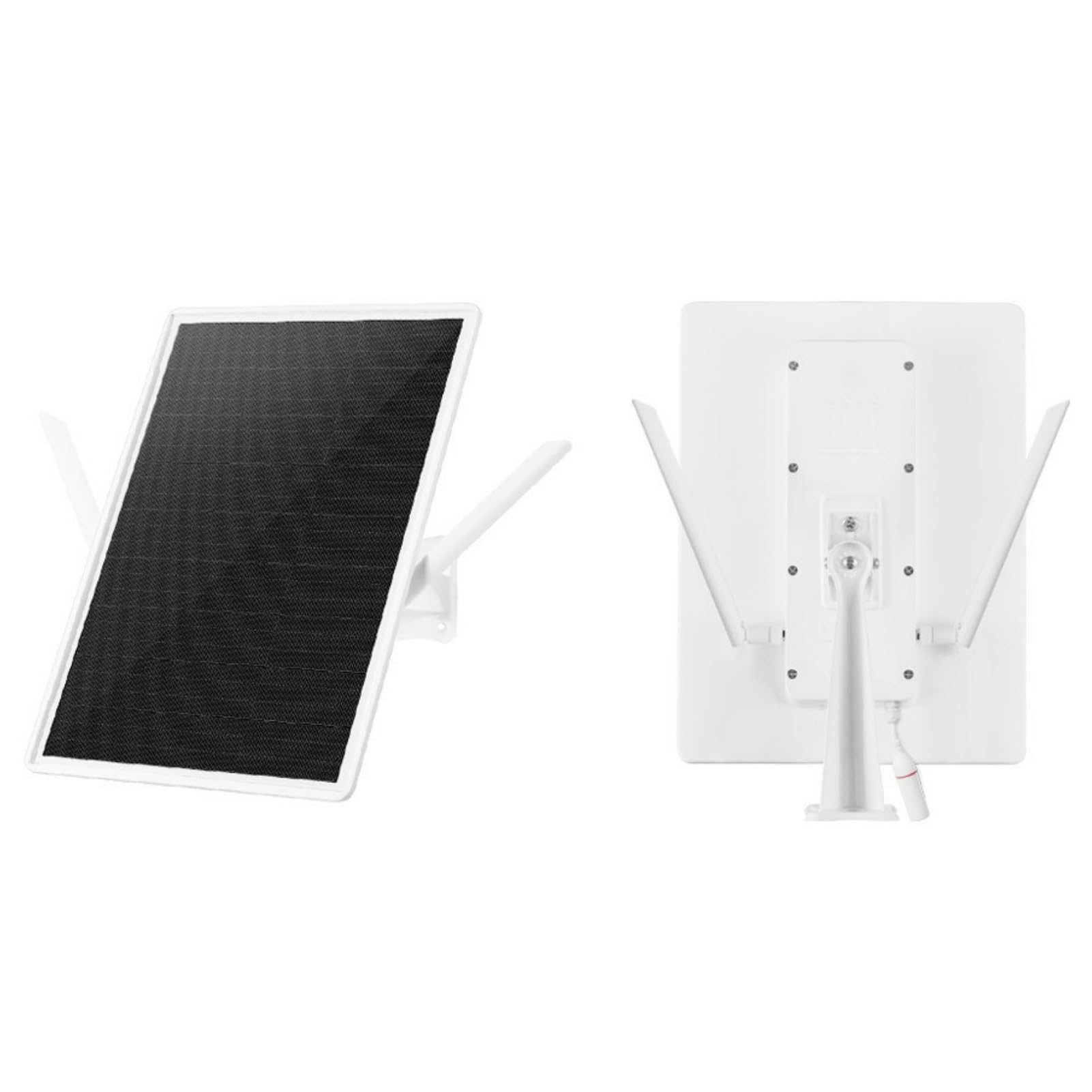 PUSOKEI Amplificatore di Segnale WiFi Extender da Esterno Ad Energia Solare, Amplificatore di Segnale Wireless WiFi 2.4G 300Mbps con Pannello Solare da 15 W, Impermeabile IP66 per
