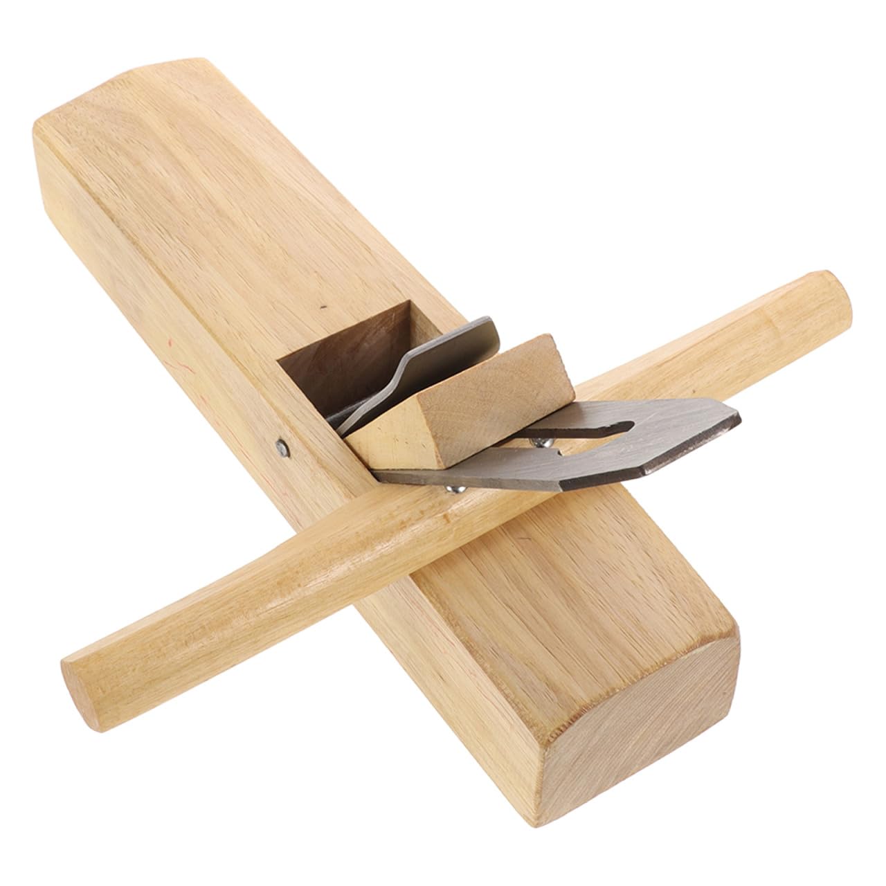 Langer Handhobel für Holzbearbeitung, Praktischer Flachbodenhobel | 1 Satz, Holz und Metallausführung, Handgeführte Bedienung, Stabilität und Sicherer Einsatz für Skulptur, Modellbau