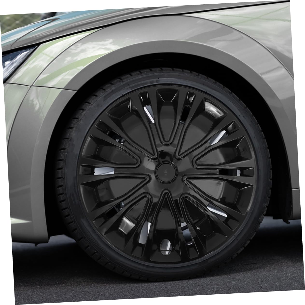 Cache-moyeux Automobiles 15 Pouces en PP Noir, Protection et Pose Facile