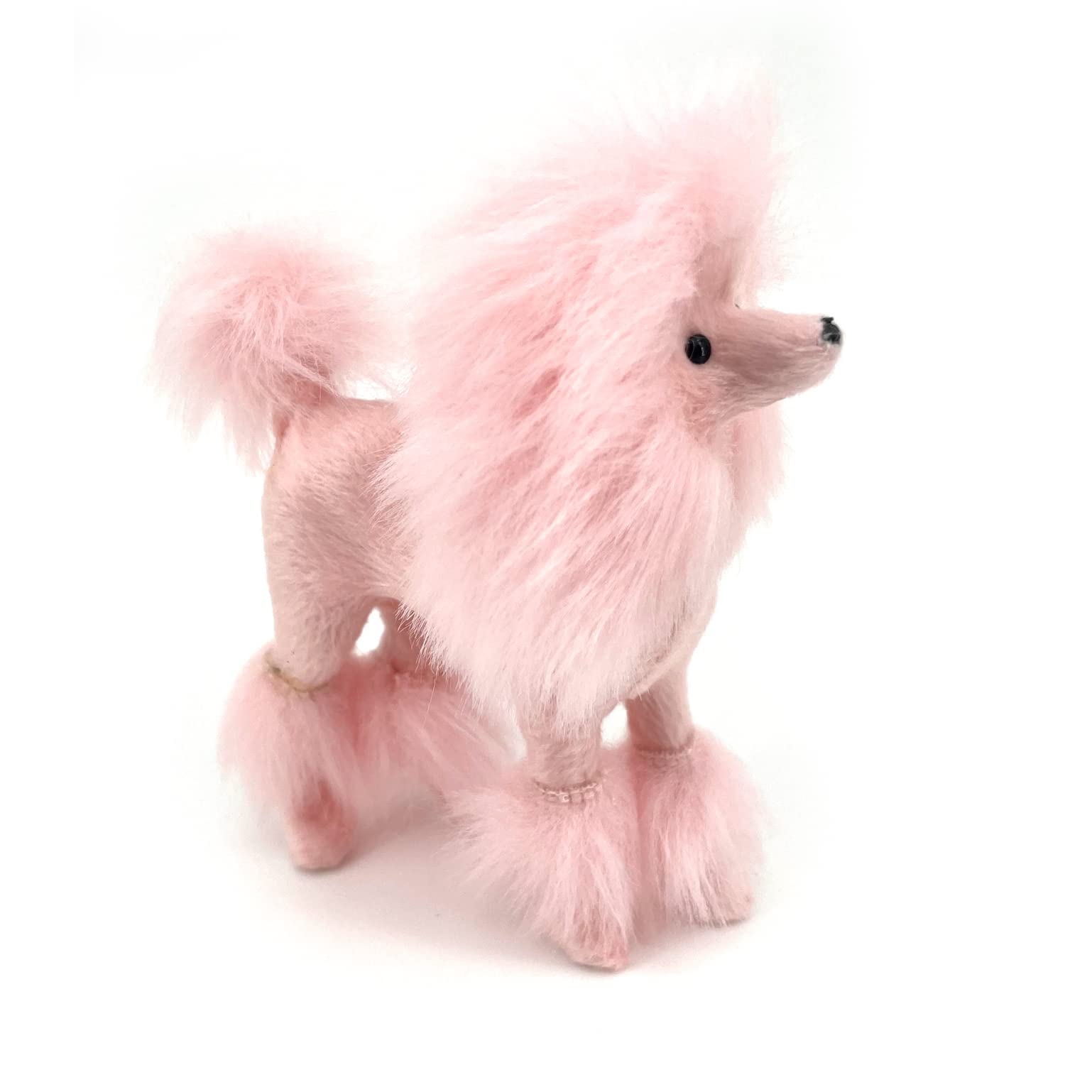 ピンクプードル　置物　2個セット Amazon.co.jp: FlyEgg ピンク リアル ミニプードル 犬 剥製 レプリカ