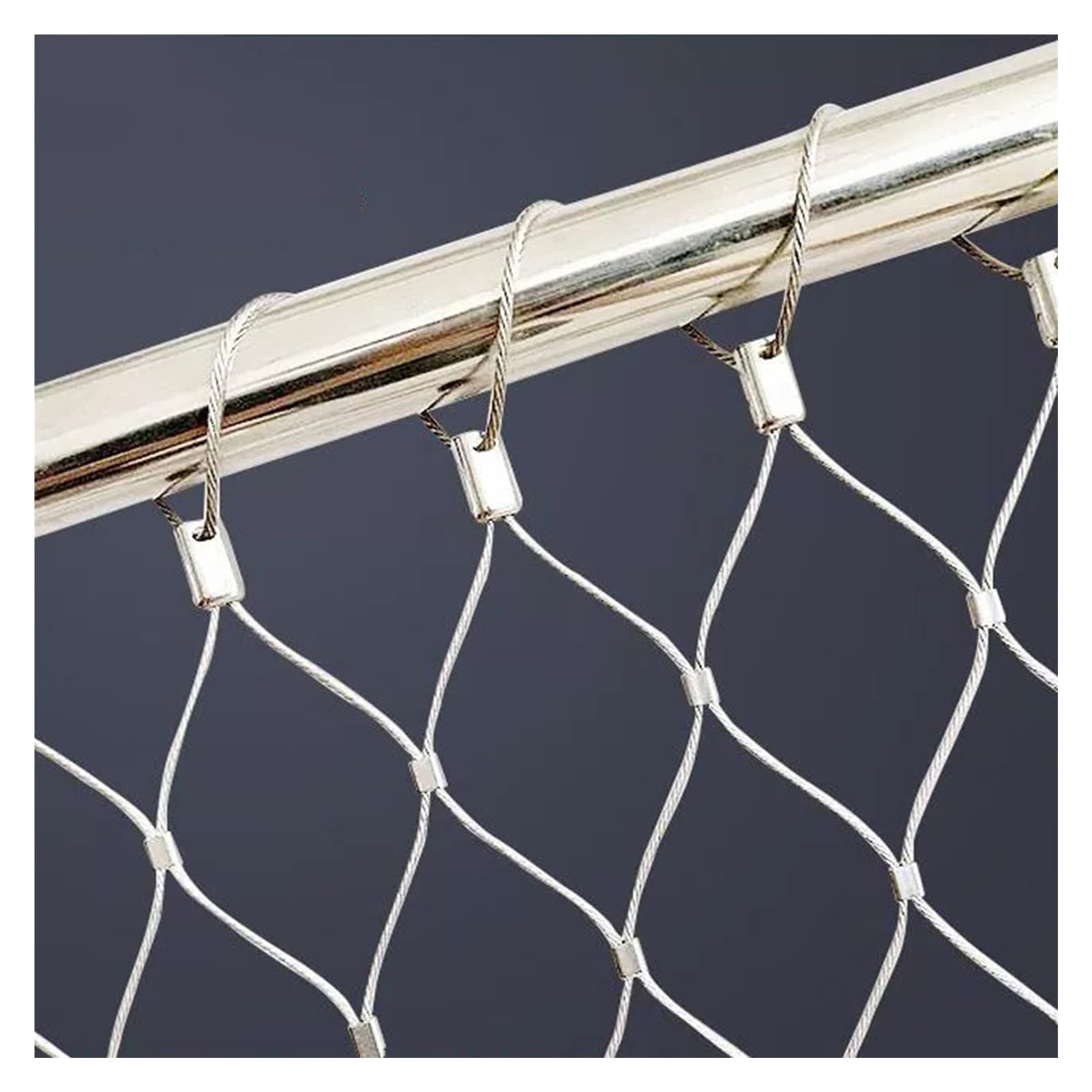 Siatka linowa ze stali nierdzewnej 304, elastyczna siatka balustradowa do dekoracji ogrodu i gospodarstwa, siatka bezpieczeństwa, dekoracyjna siatka DIY, 1,5 x 26 m