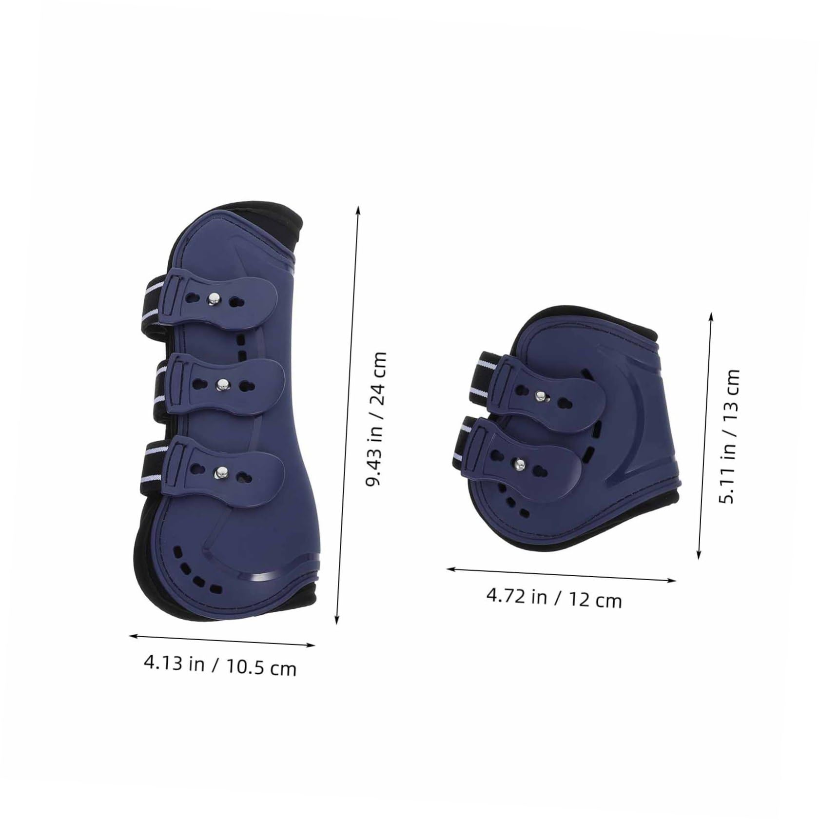 4piezas Botas De Tendón Abiertas para Caballos Diseño y Duradero Protección para Salto y Paseo Equipamiento Ecuestre Mediano