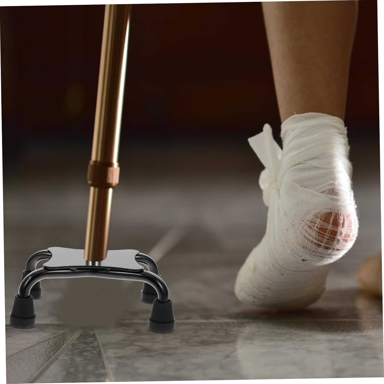 Slip Crutch Foot Covers for Walking Cane Pads Replacement Foot for Cane Walking Stick Ends Crutch Replacement Tips for Disabled People Utensil