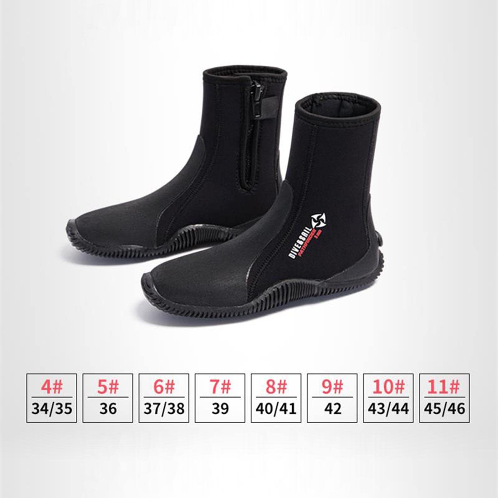 Stivali da Sub, Stivaletti da Snorkeling Comodi Termici Unisex a Prova di Freddo Stivali da Muta per Nuoto Windsurf Pesca Kayak Sott'Acqua