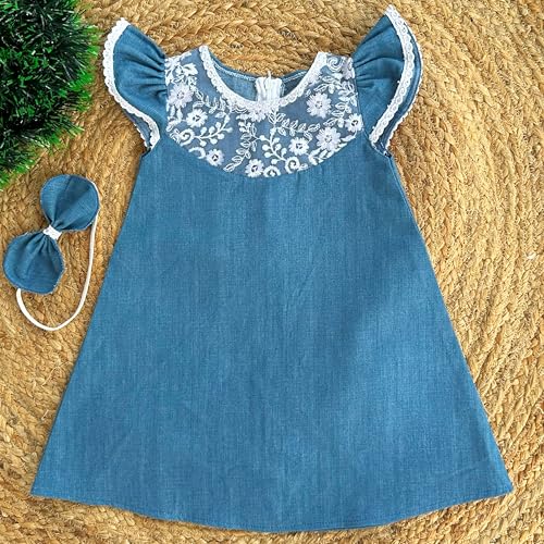 Image of Stanwells Kids Dress for Girls Black Velvet Baby Fancy Frocks for Baby Girls