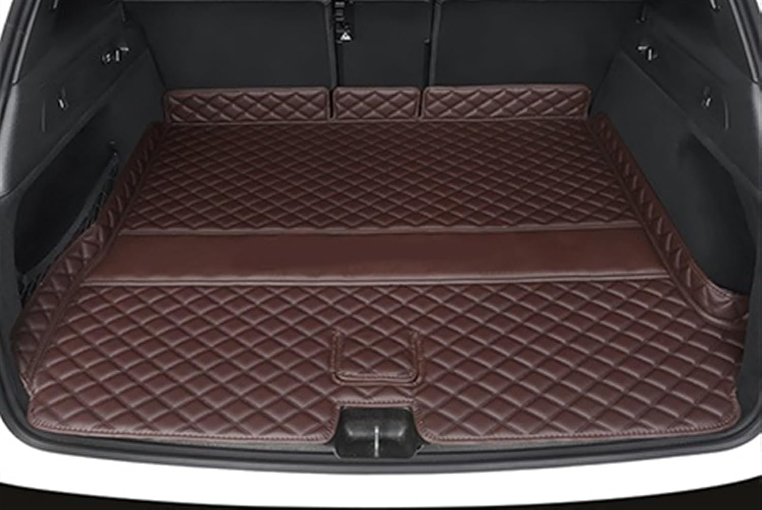 Compatible with Lincoln for Nautilus 2019 2020 Car Trunk Mat Accessories Interior Boot Floor Protector Guard Tray Vehicle Carpet Accessories Car Trunk Mat Boot Liner(Coffee)