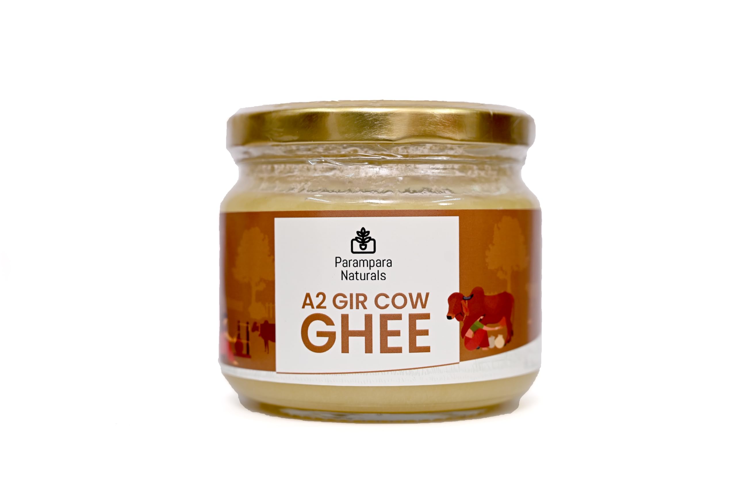 Parampara Naturals Pure A2 Ghee | Gir Cow Ghee | Curd Churned, Bilona Cow Ghee A2 | Glass Jar Packaging | Natural & Healthy | Traditional Danedaar Ghee 250 ml (B0DC6G9MMY) Amazon Price History, Amazon Price Tracker