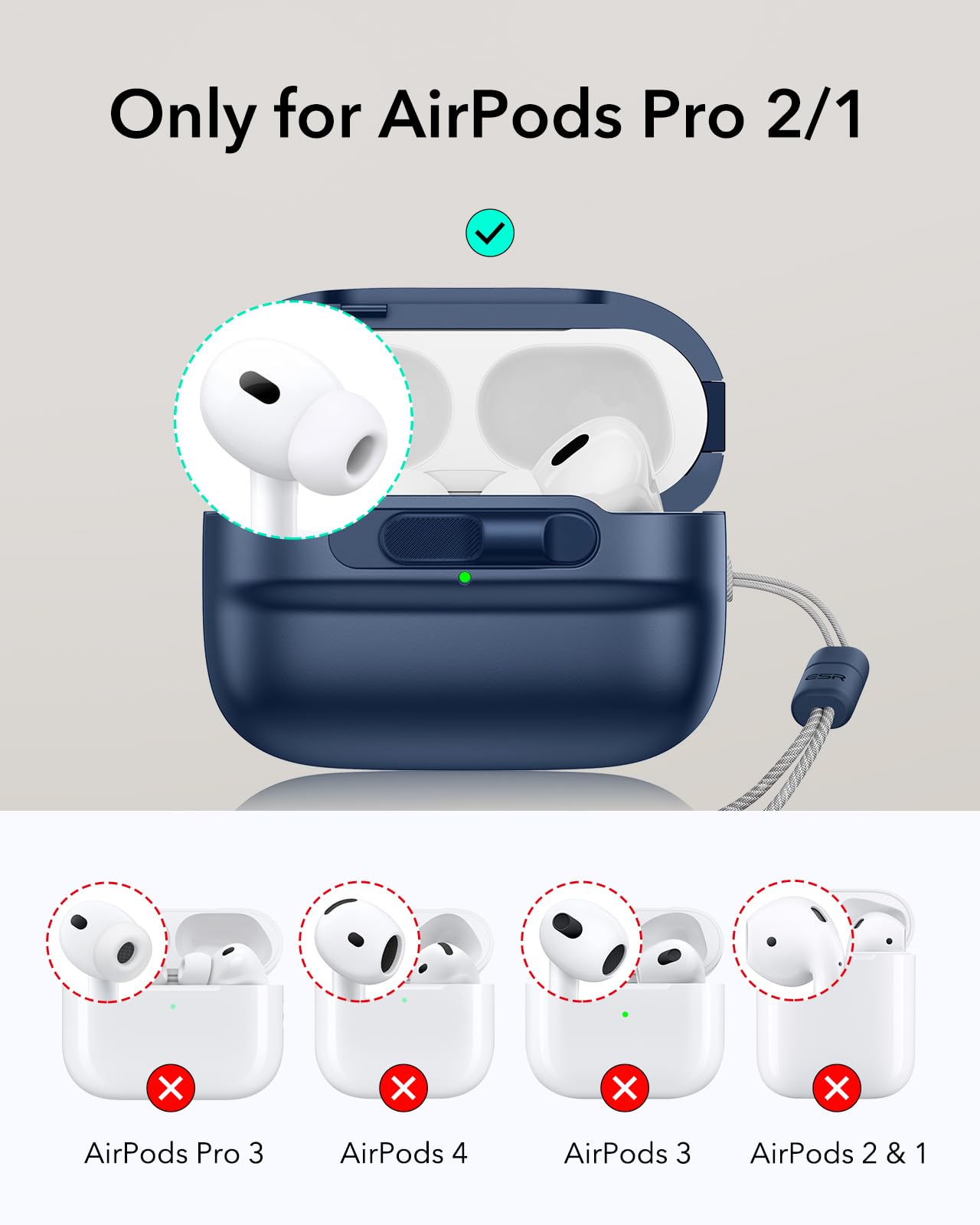 Air pods pro (第1世代)＆ESRマグネティックロックケース ESR