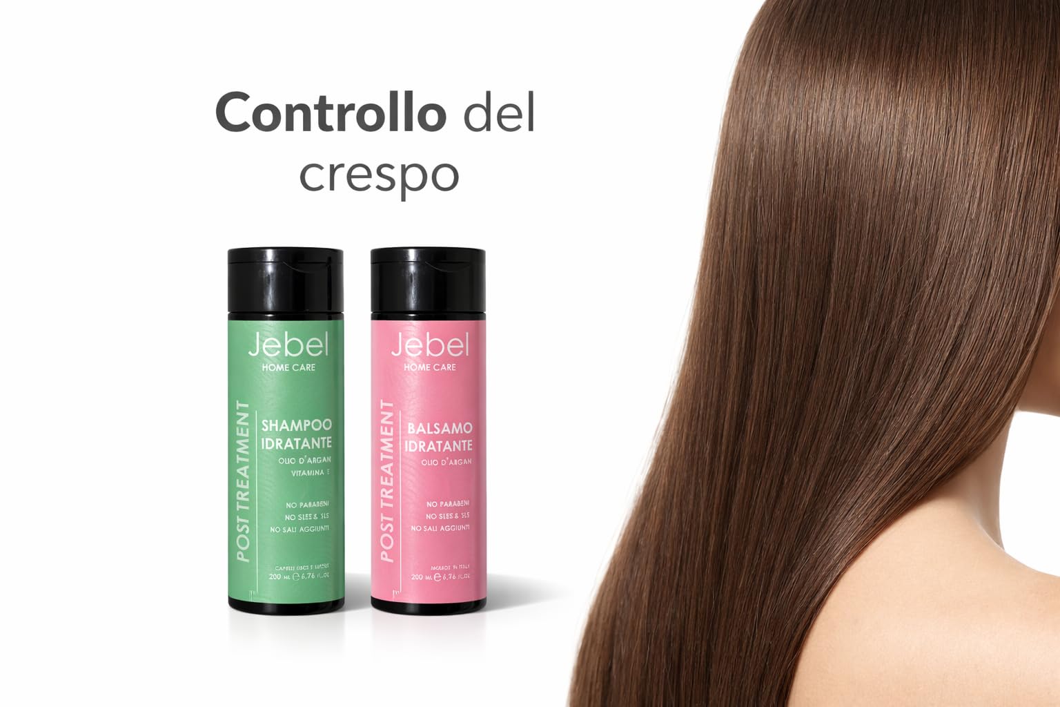 Jebel - kit post trattamento - Prodotti per capelli - Mantenimento Liscio Brasiliano - Balsamo Idratante e Riparatore - Shampoo Idratante e Riparatore - kit professionale