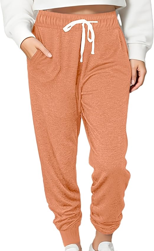 Women Baggy Sweatpants with Pockets Lounge Womens Pajama Pants Female Trouser