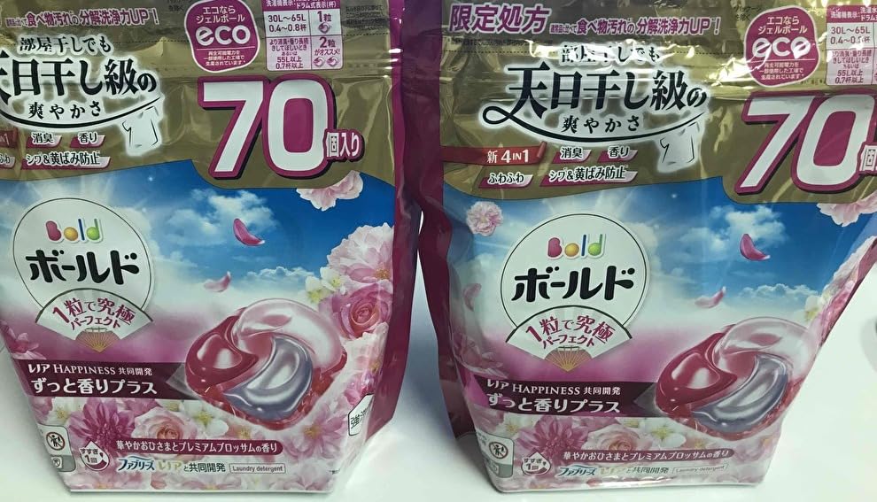 Amazon.co.jp: ボールド ジェルボール 4in1 洗濯洗剤, 70個入×2パック