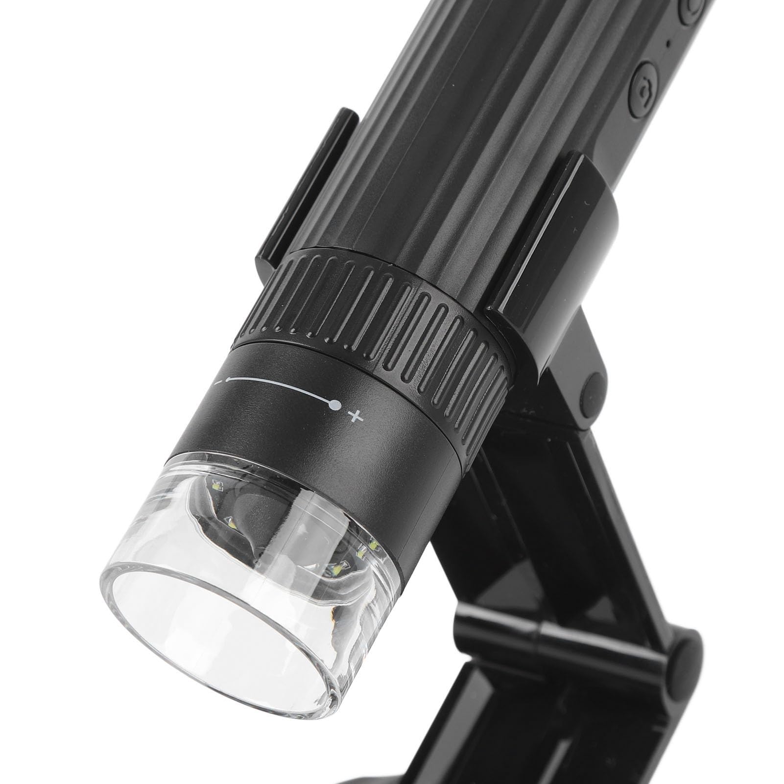 Fabater 1080P-Digitalmikroskop mit Stabilem Ständer und 8 LED-Leuchten für Hobbyisten und Studenten, Kabellos über USB Wiederaufladbar, 50- Bis 1000-fach