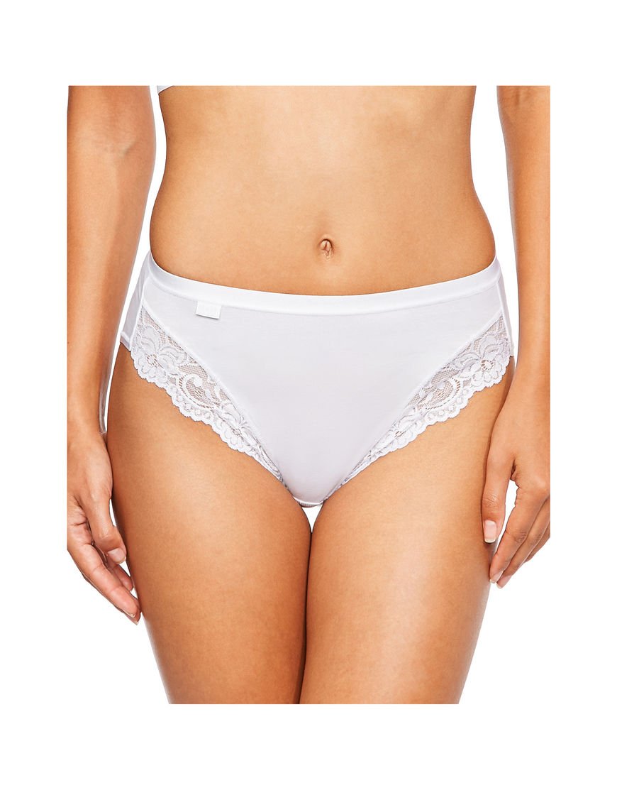 Sloggi Women's White Romance Tai Plain Boxer Brief, 14 (Manufacturer : 44) Size 44
