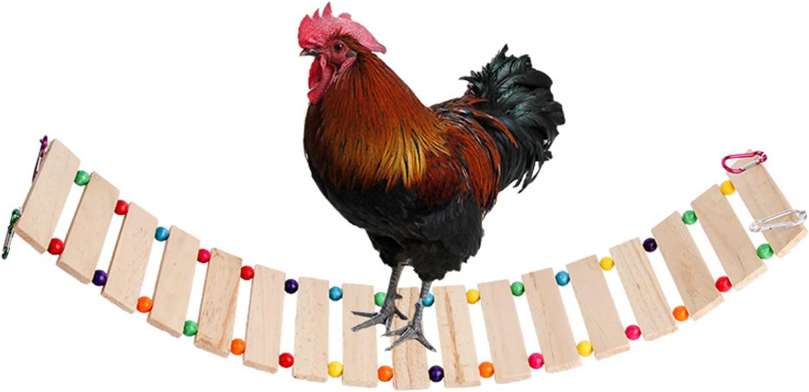 Chicken Swing - Chicken Coop Toys, Chicken Toys for Hens Natural Wood Chicken Ladder Chicken Swing Chi for Poultry Run Rooster Hens Entertainment Stress Relief (Color : Apple Green, Size : 15 * 118cm