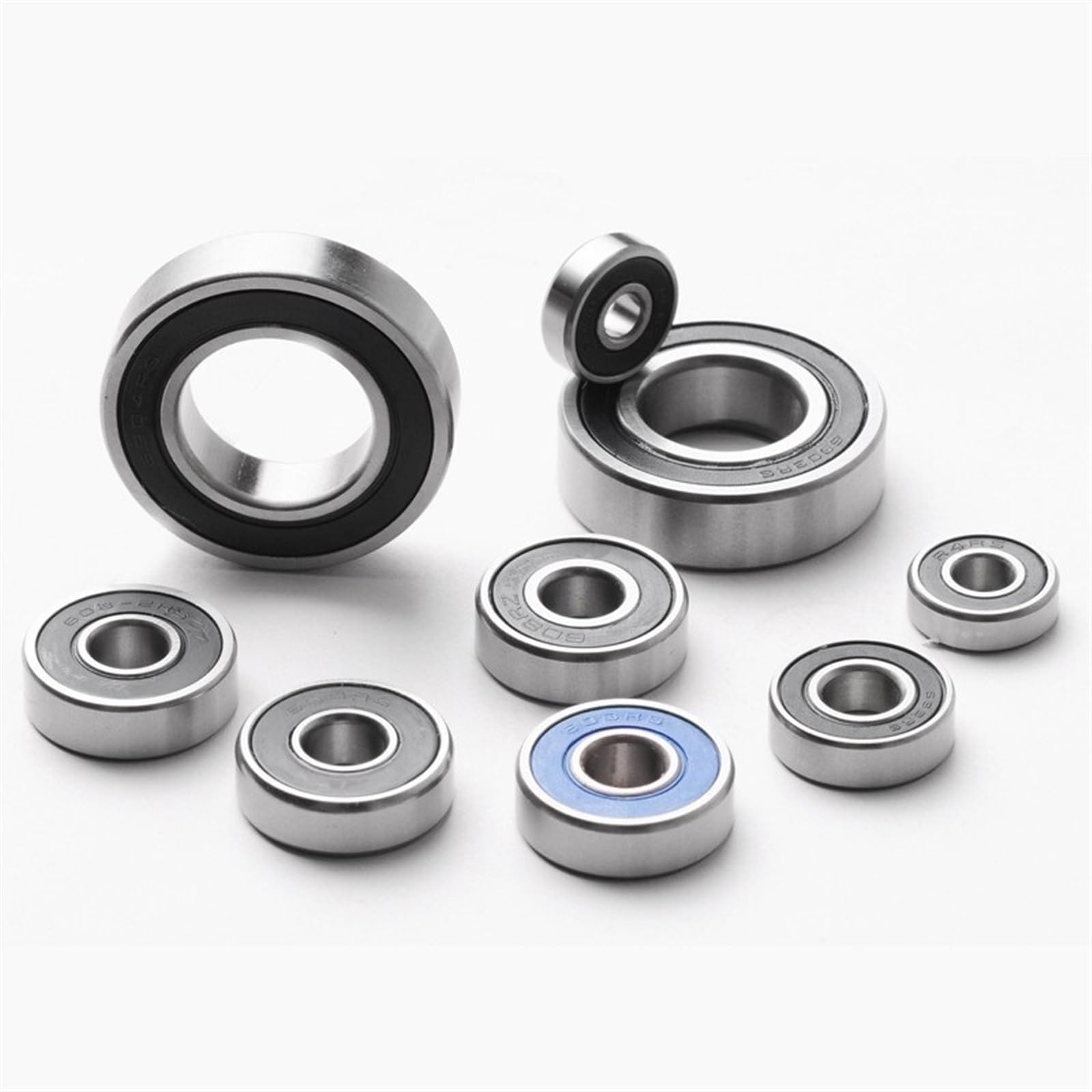 KNIUWMBMH 5pcs Bearing 6008 6008RS 6008RZ 6008-2RS1 6008-2RS 40x68x15 Shielded Deep Groove Ball Bearings Single Row