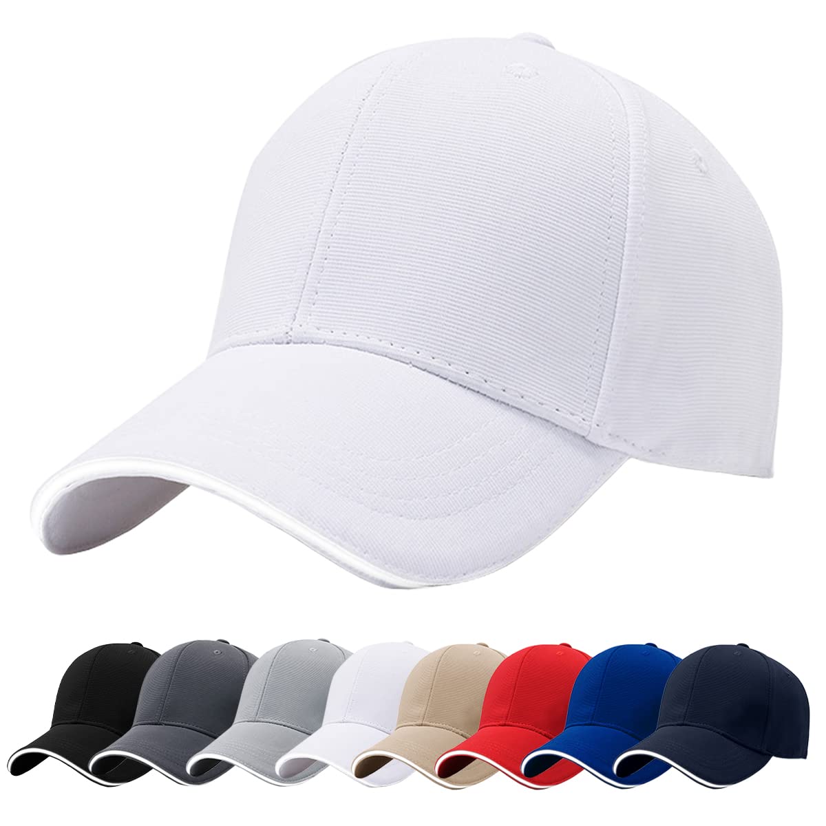 TONXX Cappello da Baseball Leggero Invecchiato con Cappello Resistente al Sole Bowknot per Cappello da Ciclismo Traspirante per Adulti da Campeggio Primaverile