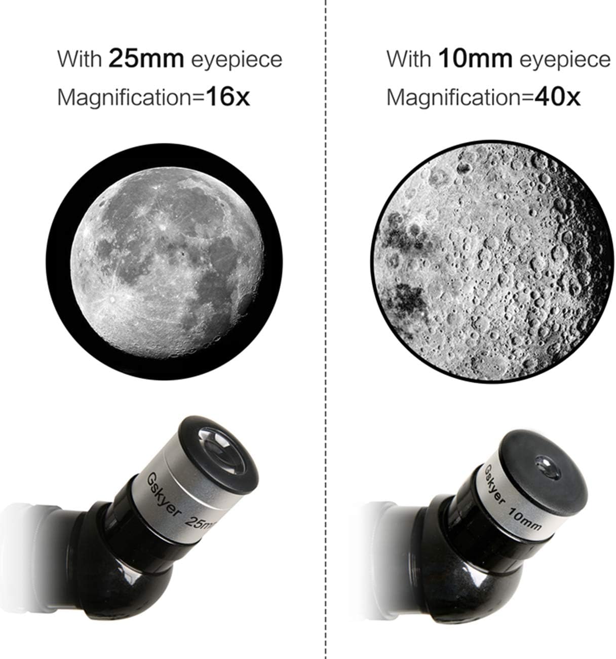 Gskyer Telescope, 70mm Aperture 400mm AZ Mount Astronomical Refracting Telescope for Kids Beginners - Travel Telescope with Carry Bag, Phone Adapter and Wireless Remote : Electronics