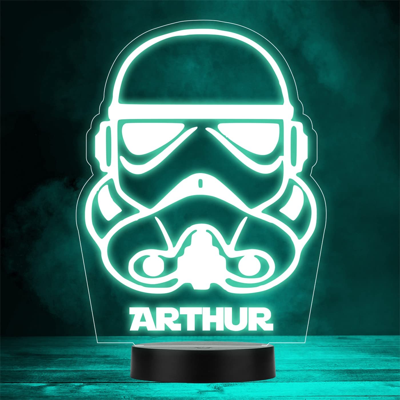 Fingerprint Designs Stormtrooper Mask Personalised Gift Colour Change LED Lamp Night Light